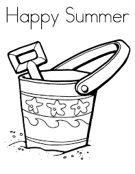 Pail and Shovel Coloring Pages