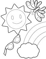 Happy Summer Coloring Pages