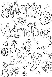 Happy Valentine s Day Coloring Page