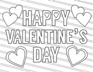 Happy Valentines Day To You Coloring Pages