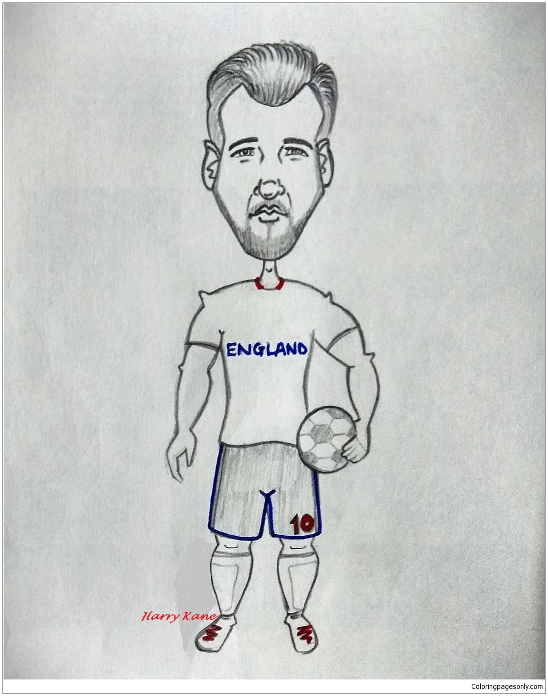 Harry Kane-image 8 Coloring Page