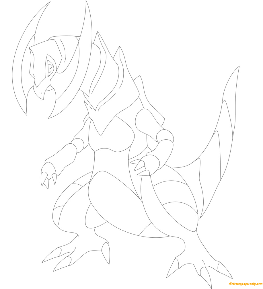 haxorus coloring pages printable pokemon