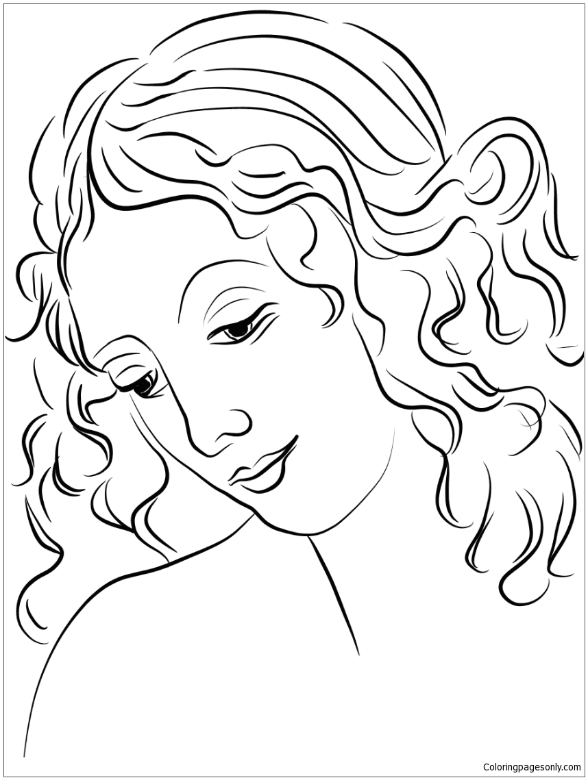 莱昂纳多·达文斯的《女人头像》，选自名画