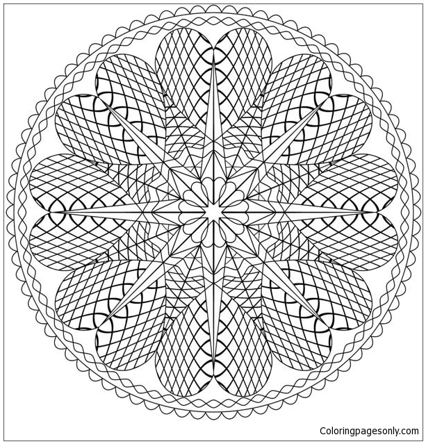 Mandala en forma de corazón de Mandala