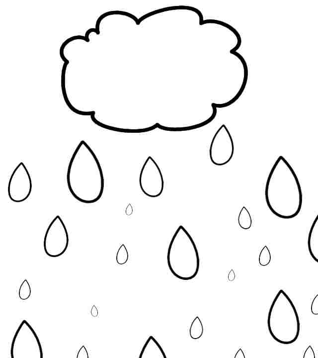 Heavy rain Coloring Pages