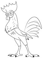 Hei Hei From Moana Coloring Page
