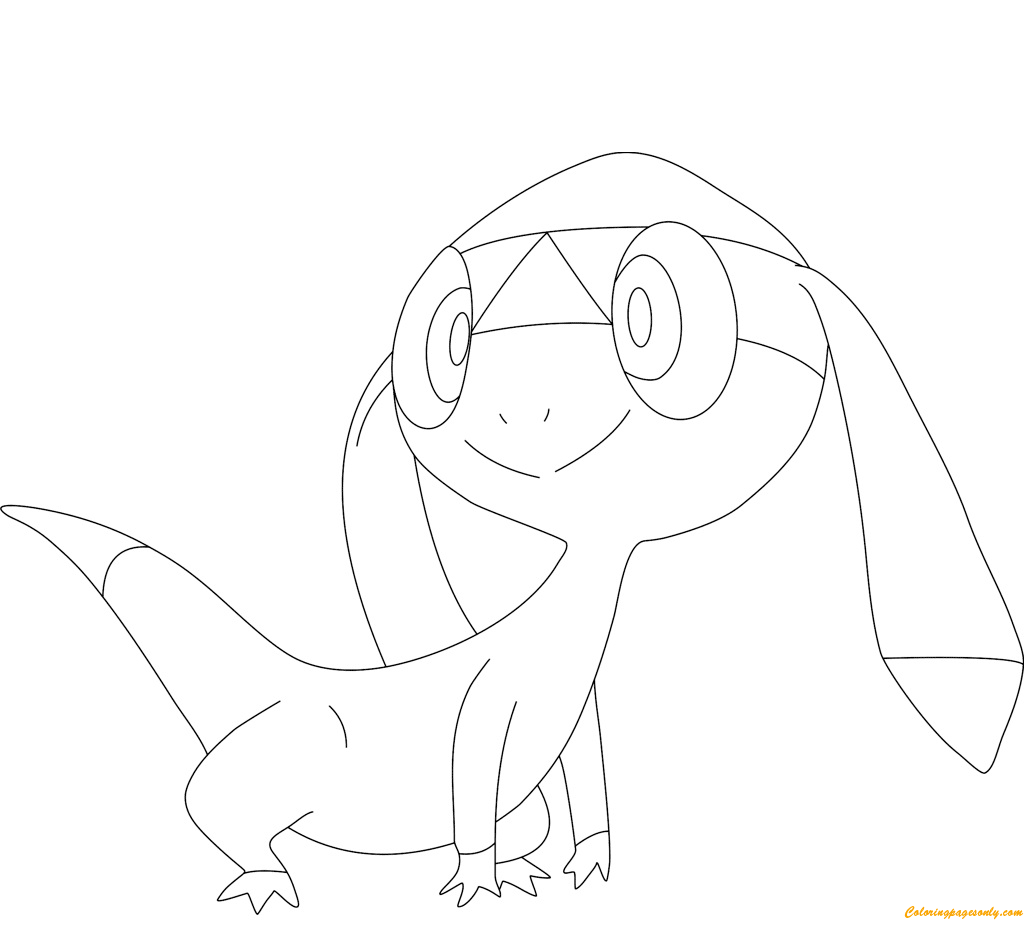 Helioptile Pokemon Coloring Pages