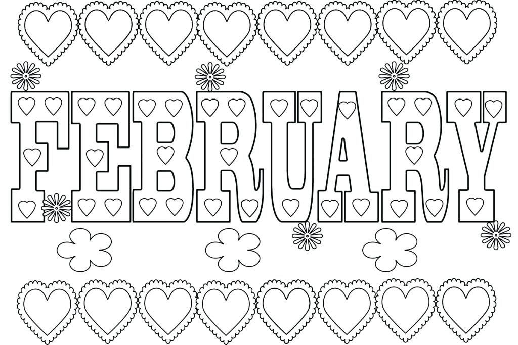Hello February Coloring Pages Coloring Pages Coloring Pages For Kids And Adults
