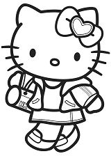 Hello Kitty 02 Coloring Pages
