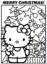 Ausmalbilder Hello Kitty Weihnachten 6