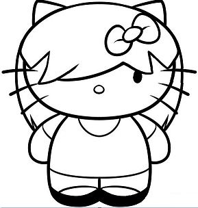 Hello Kitty cute 12 Coloring Pages