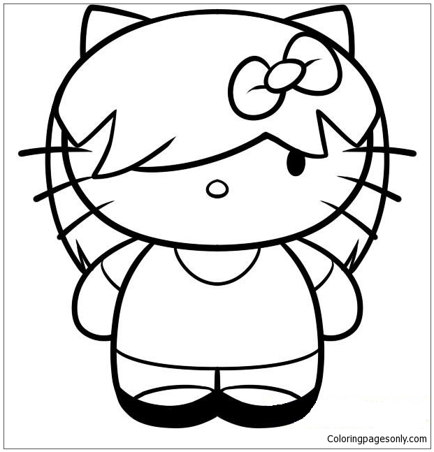 Hello Kitty cute 12 Coloring Pages