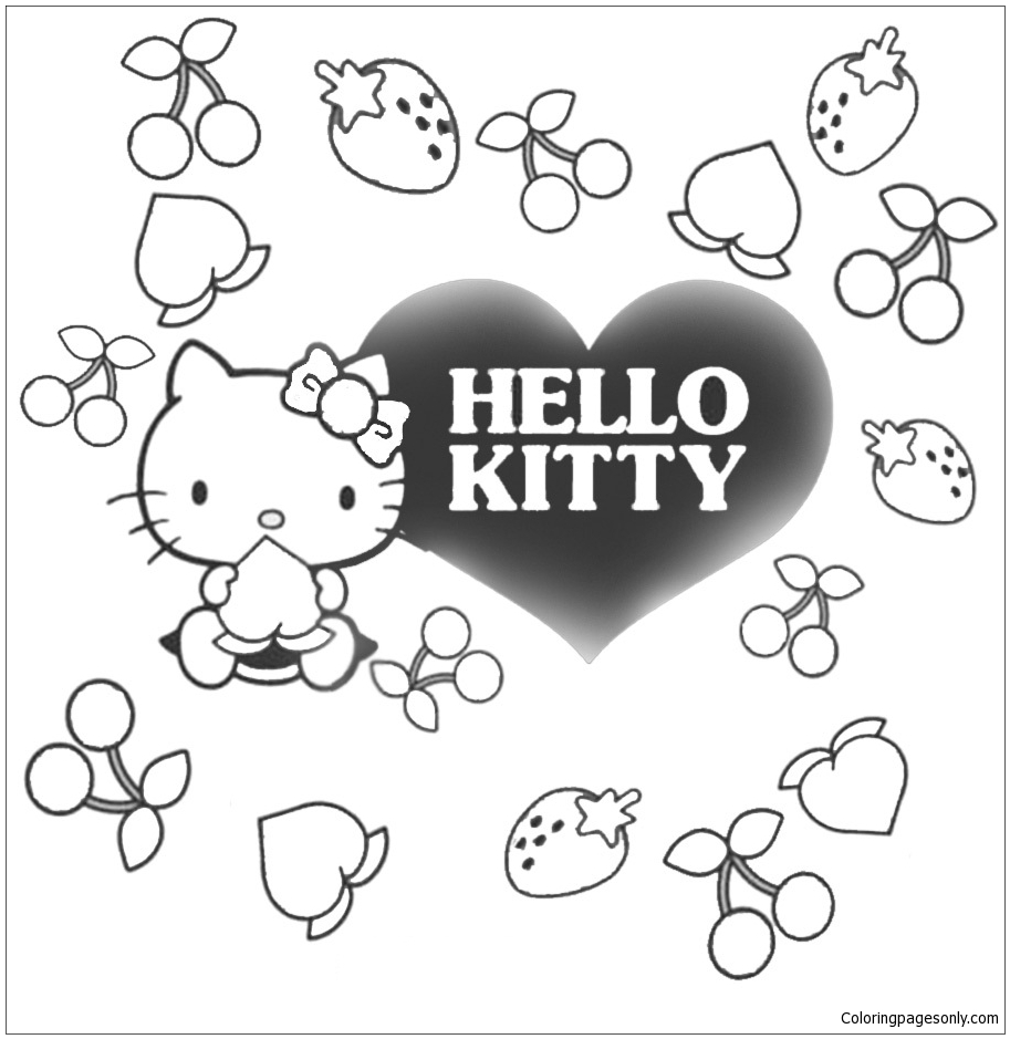 Hello kitty Cute 14 Coloring Pages