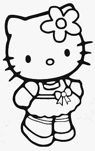 Hello Kitty Cute 18 Coloring Page