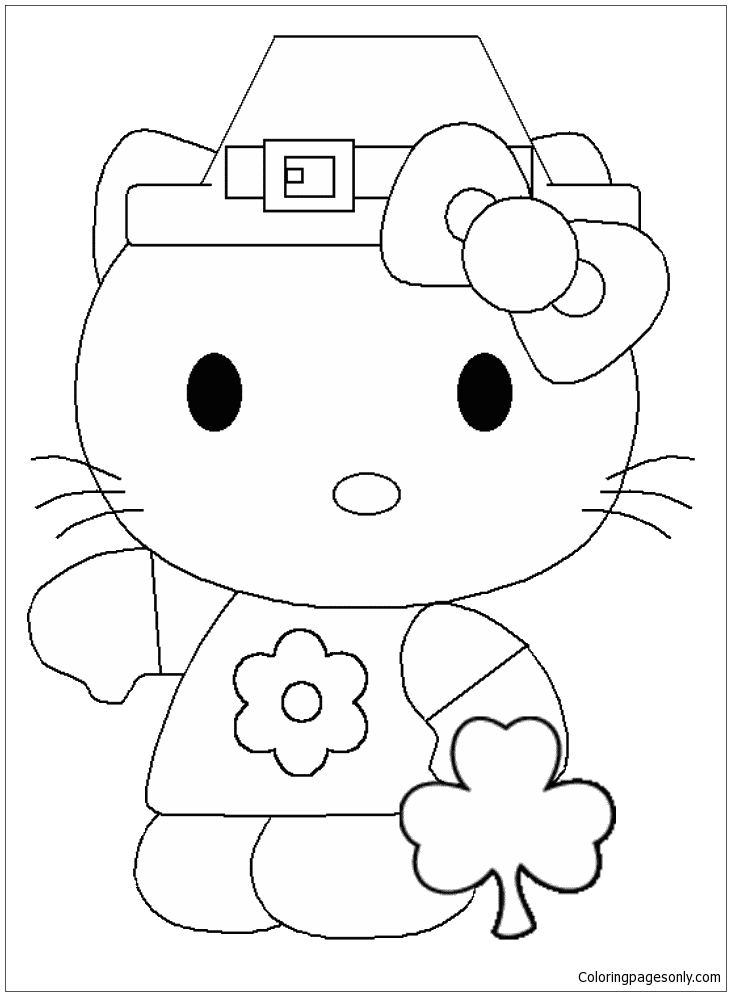 Hello Kitty Cute 19 Coloring Pages - Cartoons Coloring Pages - Coloring