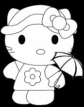 Hello Kitty Cute 5 Coloring Pages