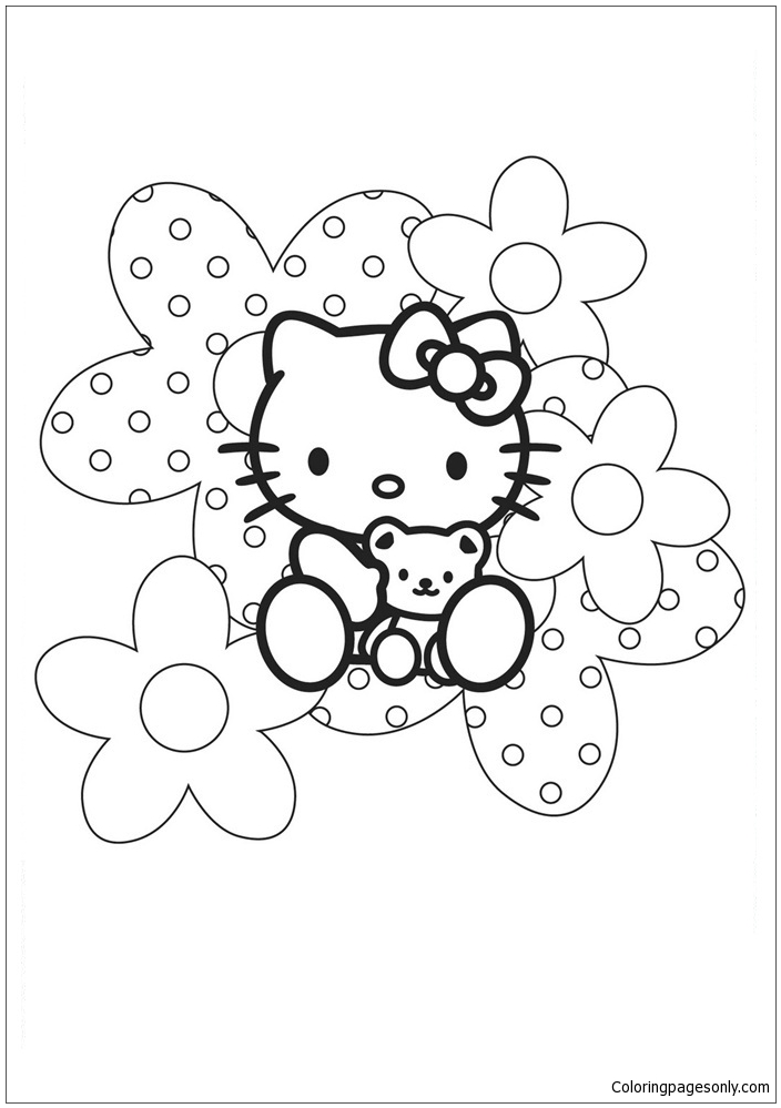 Hello Kitty Cute 7 Coloring Pages
