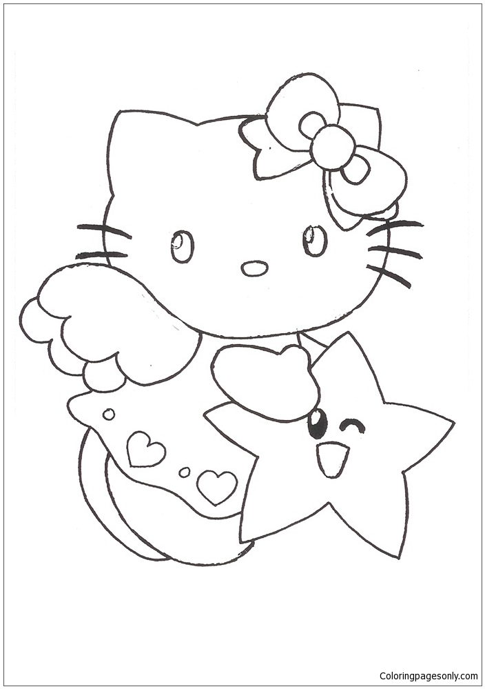 Hello Kitty Cute 9 Coloring Pages