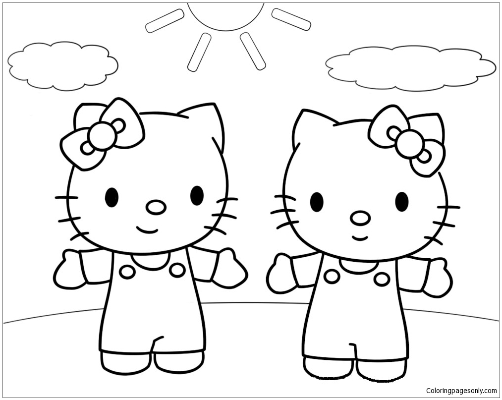 Hello Kitty et Mimi de Hello Kitty
