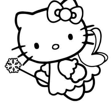 Hello Kitty Fairy Coloring Pages