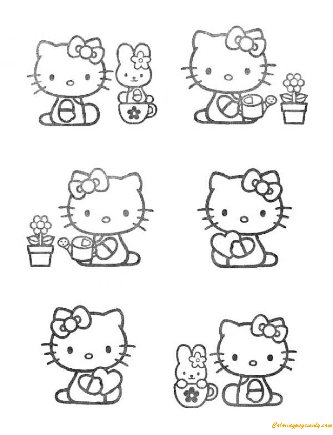 Hello Kitty Tuinieren van Hello Kitty