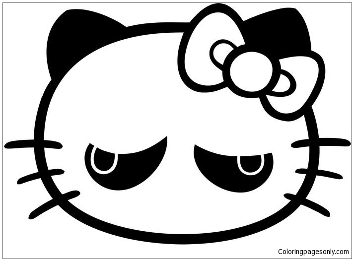 Download Hello Kitty Grumpy Cat Meme Coloring Page - Free Coloring ...