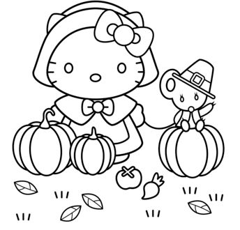 Download Hello Kitty And Christmas Tree Coloring Page - Free Coloring Pages Online