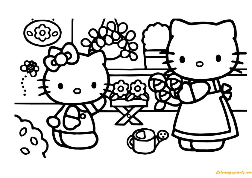 Hello Kitty In Kinderkamer van Hello Kitty