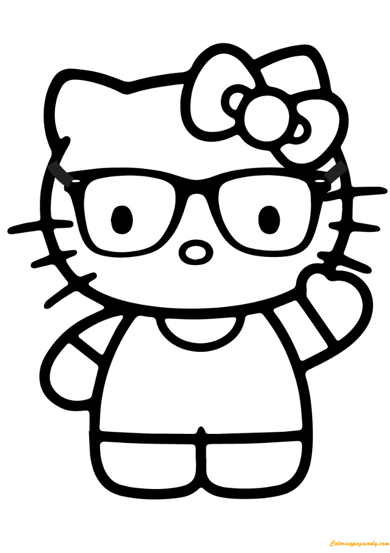 Hello Kitty Nerd Coloring Pages - Cartoons Coloring Pages ...