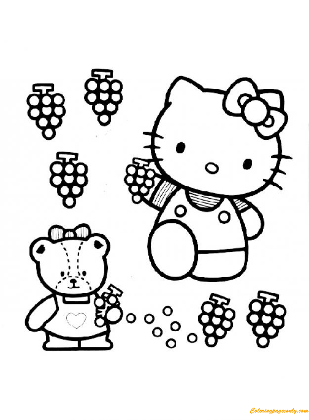 Hello Kitty Picking The Grapes from Hello Kitty