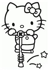 Hello Kitty Play Toys Alone Coloring Pages