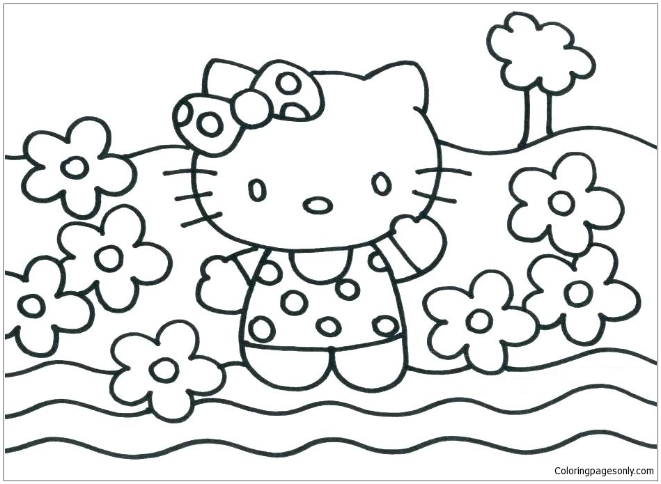 Hello Kitty Princess 1 Coloring Pages Free Printable Coloring Pages