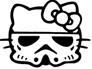 Hello Kitty Stormtrooper Coloring Pages