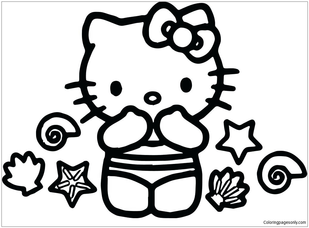 10 Hello Kitty Coloring Pages Rainbow: A Kaleidoscope of Colors for Little Artists