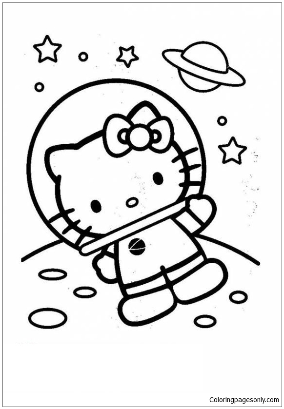 Learning Alphabet: Hello Kitty Summer Coloring Pages / Hello Kitty