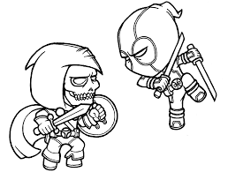 Helpful Deadpool Coloring Page