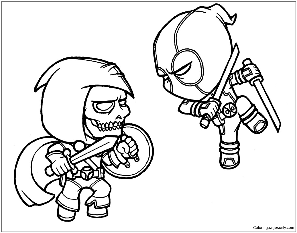 Download Helpful Deadpool Coloring Page - Free Coloring Pages Online