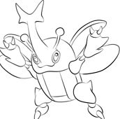 Heracross Coloring Page
