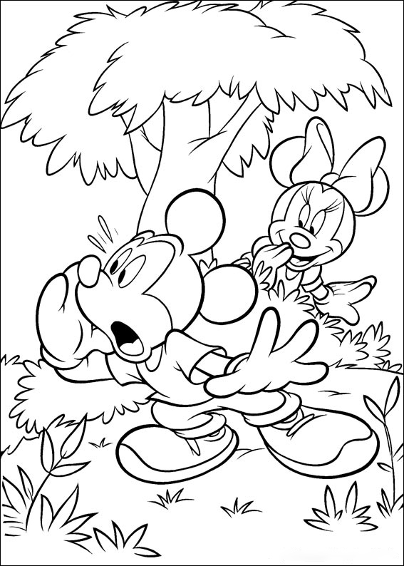 Hide and seek Coloring Pages