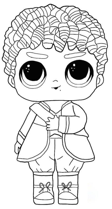 Lol Suprise Doll High-ney Coloring Page