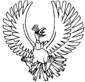 Ho-Oh Coloring Page