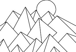 Homage to the Sun from Famous paintings by Alexander Calder Coloring Pages