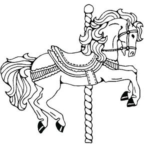 Horse Circus Coloring Page