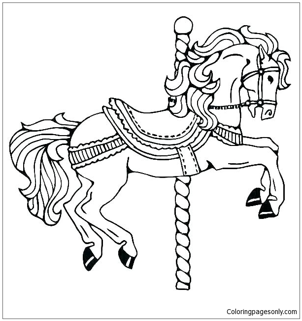 Download Horse Circus Coloring Page - Free Coloring Pages Online