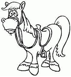 Horse Exhibited Coloring Page