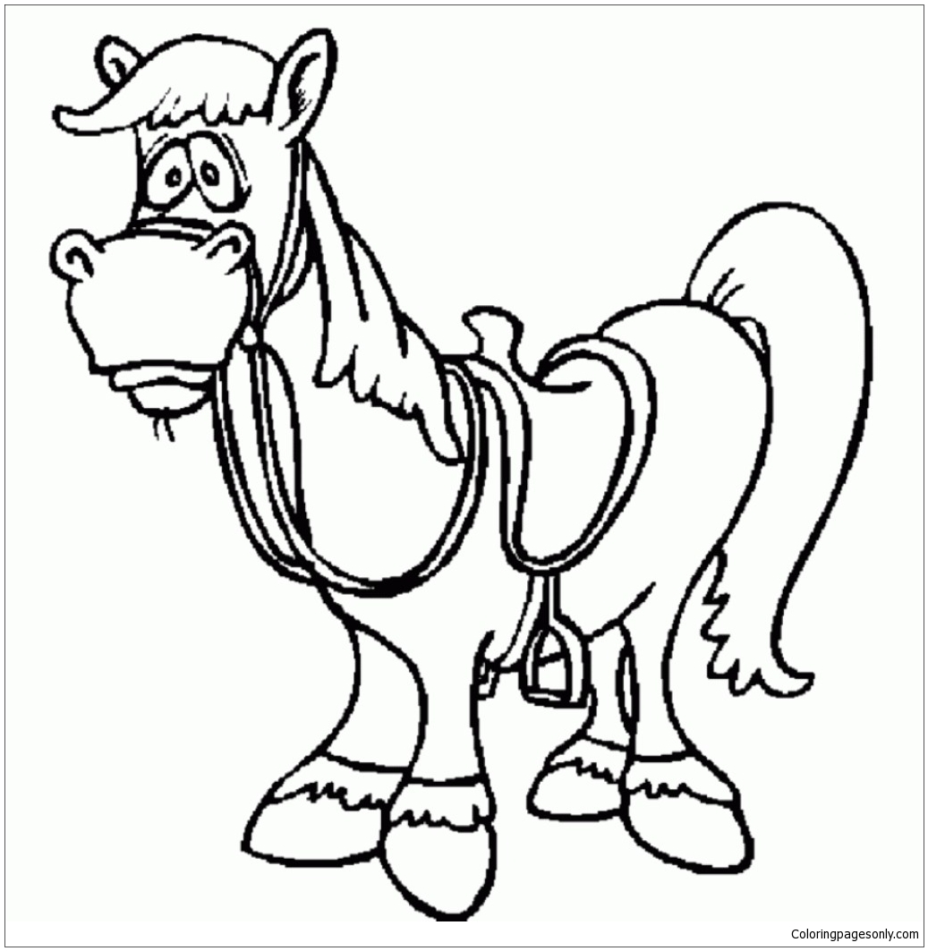 Horse Exhibited Coloring Pages