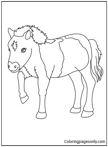 Horse Picture 1 Coloring Page