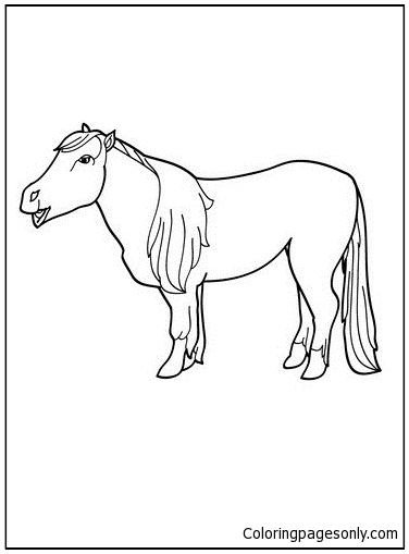 Horse Picture 2 Coloring Pages