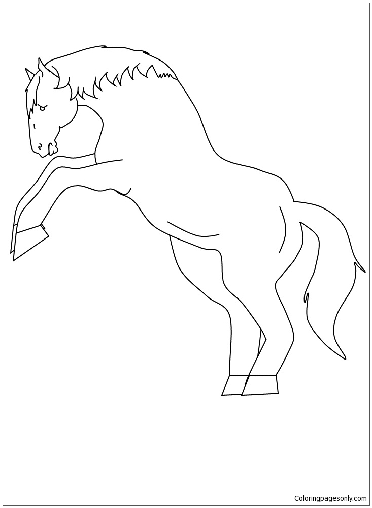 Horse Rearing Coloring Pages Horse Coloring Pages Coloring Pages For Kids And Adults