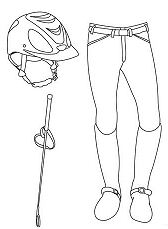 Horse Riding Equipment Coloring Pages